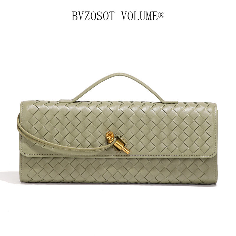 Fashion Hand - knitted Evening Baguette Bag Accordion Bag Horizontal - style Handheld Single - shoulder and Cross - body Bag bags - Bags, Luggage & Accessories - myaceshop