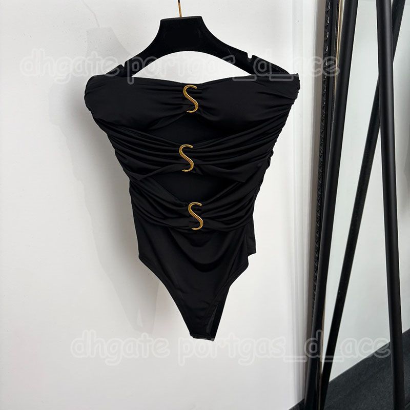 Designer Charming Hollow Bodysuit Tanks Women Black Sleeveless Leopard Sexy Night Club Party Playsuit - 1 of 8