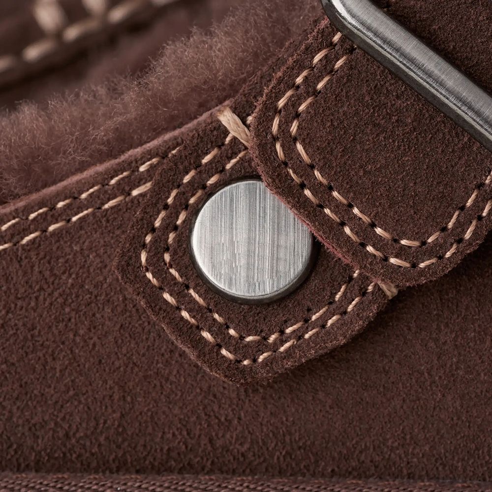 Designer Shoe Goldenstar Evelina Clog Slippers Women Men Tasman Slides Bailey Bow Tazz Boots Suede Furry Lined Buckle Strap Fall Driftwood Chestnut Sand Winter Shoe - 8 of 9
