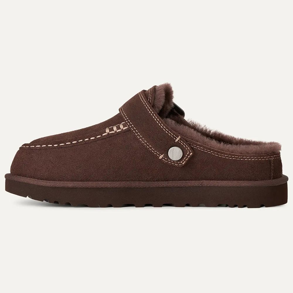 Designer Shoe Goldenstar Evelina Clog Slippers Women Men Tasman Slides Bailey Bow Tazz Boots Suede Furry Lined Buckle Strap Fall Driftwood Chestnut Sand Winter Shoe - 3 of 9
