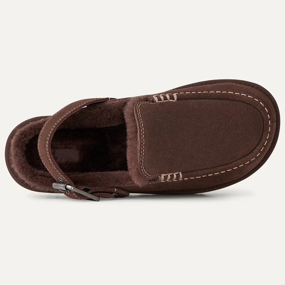 Designer Shoe Goldenstar Evelina Clog Slippers Women Men Tasman Slides Bailey Bow Tazz Boots Suede Furry Lined Buckle Strap Fall Driftwood Chestnut Sand Winter Shoe - 6 of 9