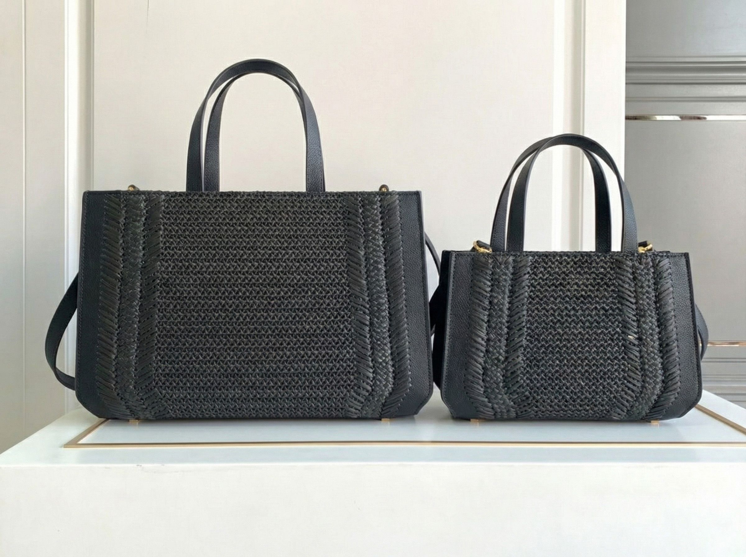 Designer Straw Tote Shoulder Bag for Woman casual Lady bags Commuter Versatile Fashion Relaxed Vintage Knitting Shopping Bags Underarm bag Wallet womens Purse PRPU - 2 of 8