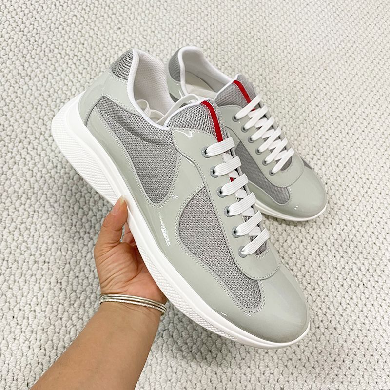 Top Designer Sneakers Mens Cup Shoes Leather Trainers Breathable Mesh Sport Shoes Outdoor Fashion Running Shoes 447 - 6 of 8
