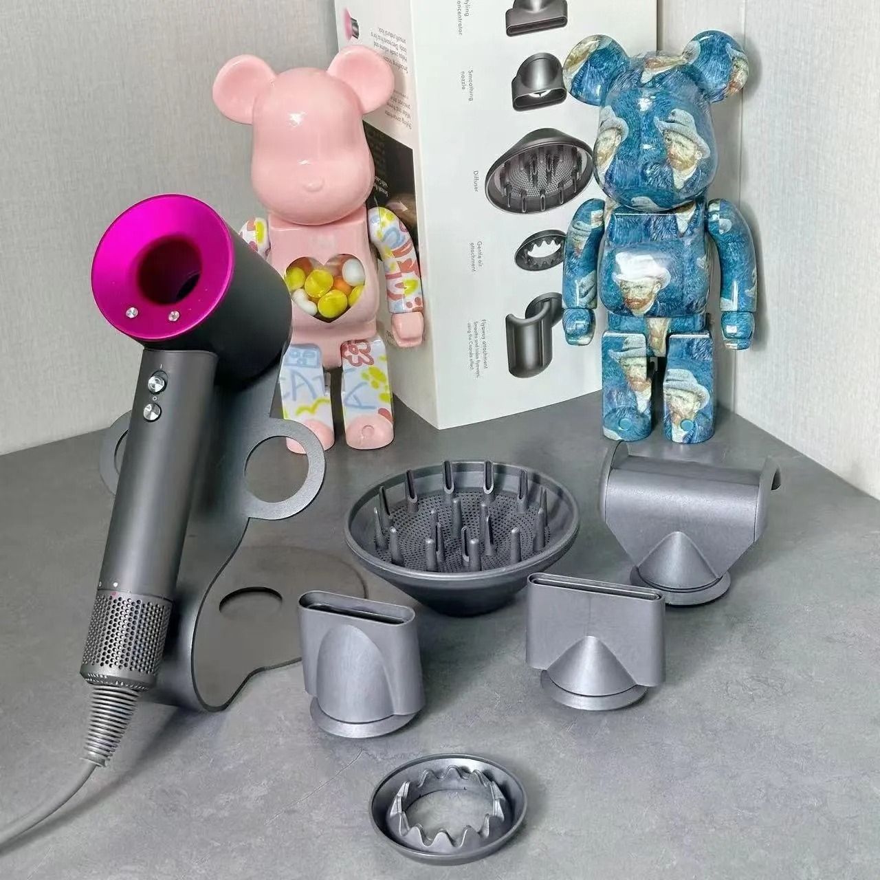 Fashion Hair Dryers Salon Anion Mute Hairdryer Designer Hair Care Electric Hair Drier Quick-dry Safety Egative Ionic Professional negative Quick-dry Blow Power - 8 of 8