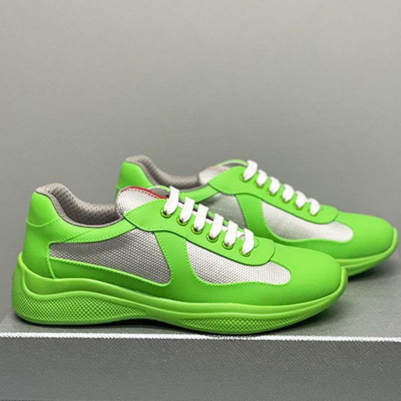 Top Designer Sneakers Mens Cup Shoes Leather Trainers Breathable Mesh Sport Shoes Outdoor Fashion Running Shoes 447 - 7 of 8