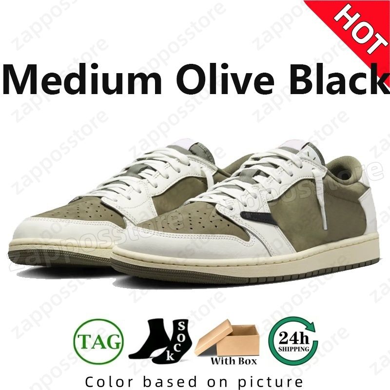 Designer for Men Women 1 1s Basketball Shoes Sneakers Black Phantom Tropical Pink Sail Medium Olive Outdoor Sports Trainers Sneaker Original Box EUR 36-45 - 7 of 8