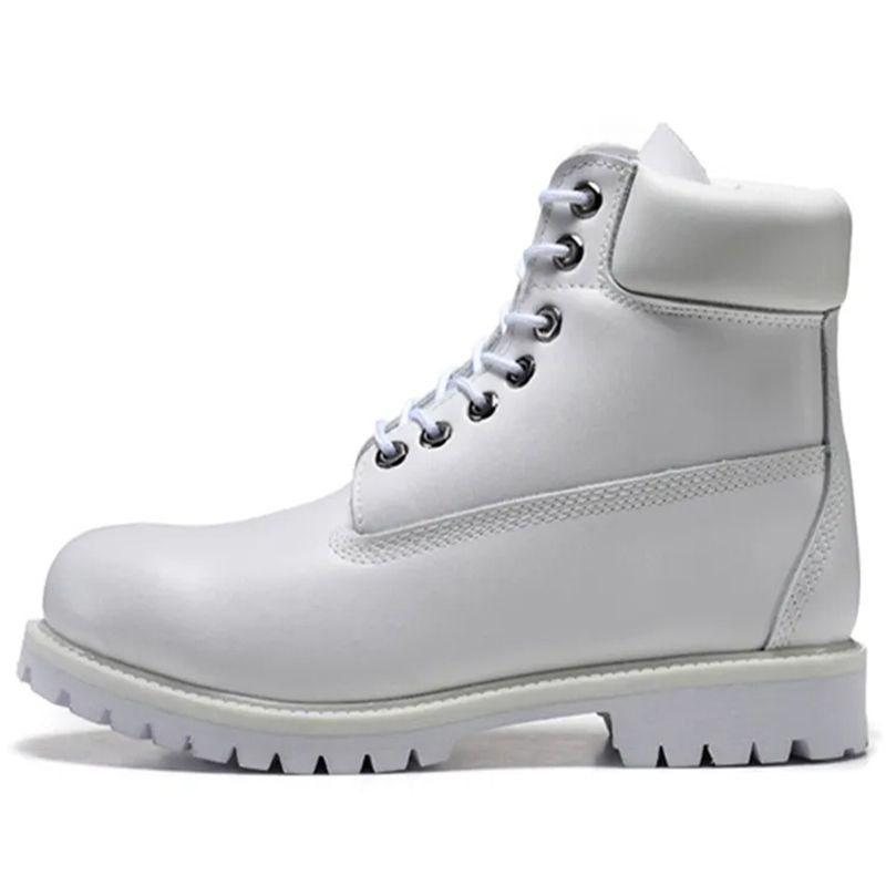 With Box Designer Boots Cowboy White Black Blue Pink Hiking Ankle Booties Men Women Winter Shoes tan bottom Platform Half Boot - 4 of 8
