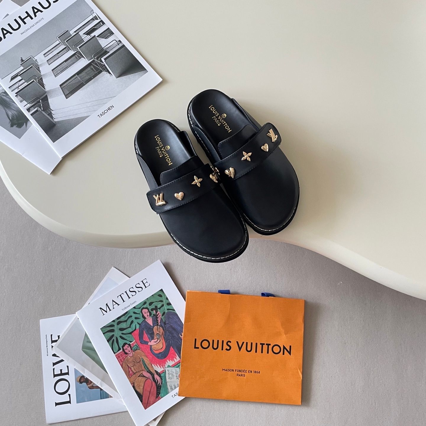 Louis Vuitton Cosy comfort Mule Clogs For Women Fleece Lined Warm Backless Platform Slides Non Slip Casual Autumn Winter Indoor Outdoor Slippers Multiple colors - 8 of 8