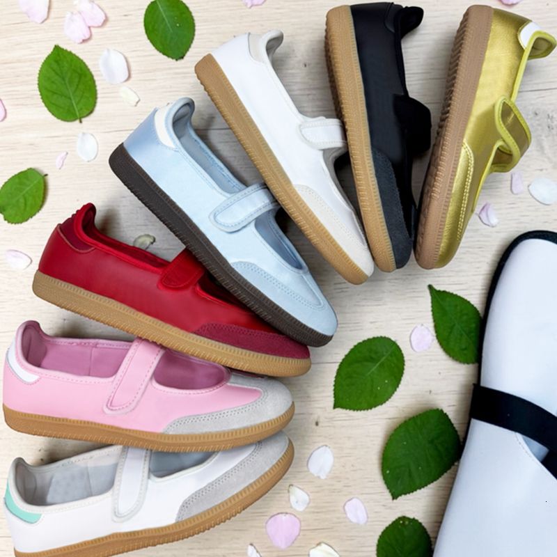 2026 Designer Sneakerinas Ballet Flats Girls Mary Jane Trainers Suede Ballerine Shoes Non Slip Leather Sport Flat Women Casual Walking Sneakers 1160 - 8 of 8