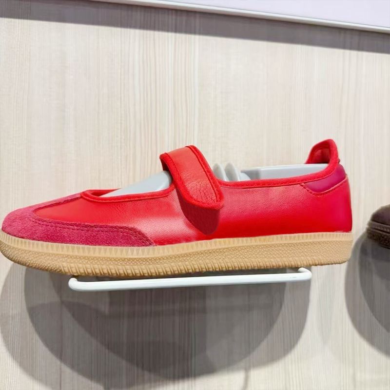 2026 Designer Sneakerinas Ballet Flats Girls Mary Jane Trainers Suede Ballerine Shoes Non Slip Leather Sport Flat Women Casual Walking Sneakers 1160 - 7 of 8
