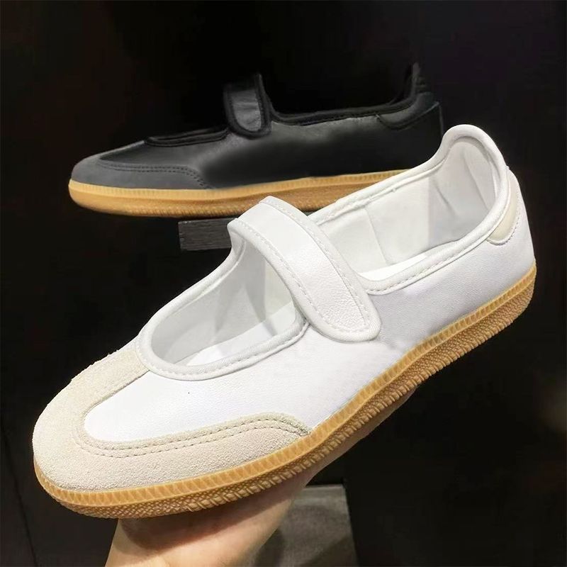2026 Designer Sneakerinas Ballet Flats Girls Mary Jane Trainers Suede Ballerine Shoes Non Slip Leather Sport Flat Women Casual Walking Sneakers 1160 - 4 of 8