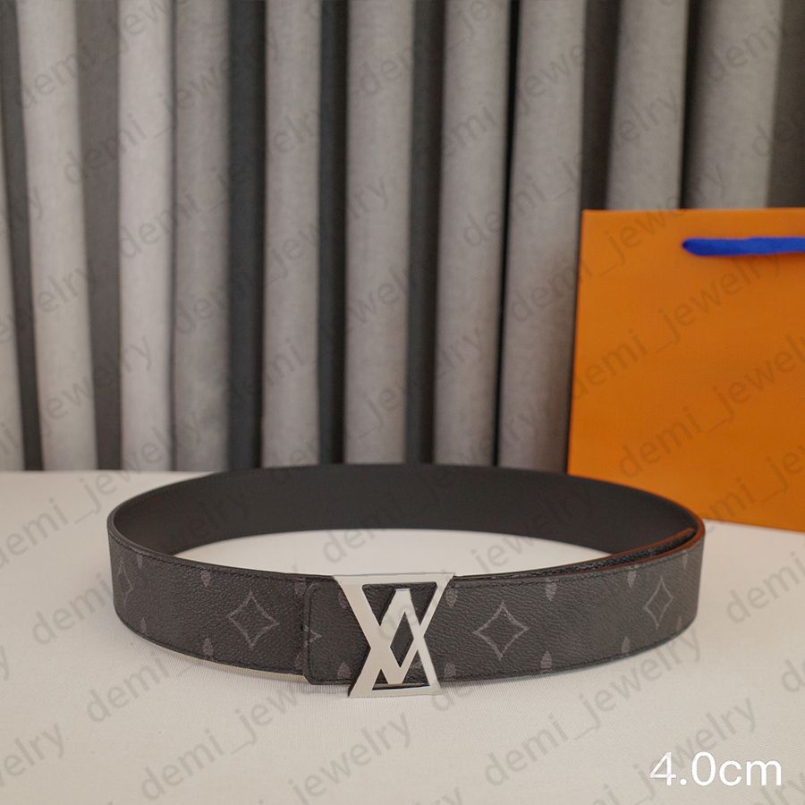 Man Belt Designer Genuine Leather Belts Width 3.4cm Classic Needle Buckle Gold Sliver Color Litchi Striped Plain Black Brown Colors - 8 of 8