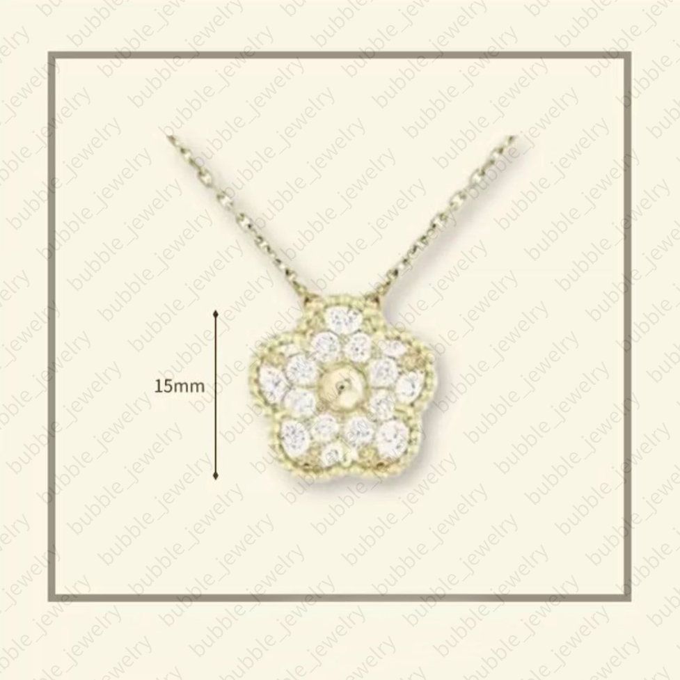 high quality clover necklace designer jewelry women gold necklace 15mm one motif flower necklace mother of pearl pendant pearls necklace gold designer necklace - 9 of 9