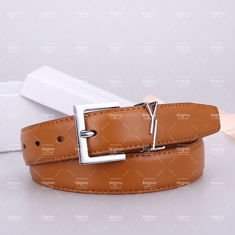 Belt Designer Belt Quiet Belts for Women Men Belt Genuine Leather 2.5 C M Width High-quality Multiple Styles with Box No Box Optional - 5 of 6