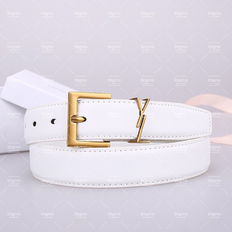 Belt Designer Belt Quiet Belts for Women Men Belt Genuine Leather 2.5 C M Width High-quality Multiple Styles with Box No Box Optional - 3 of 6