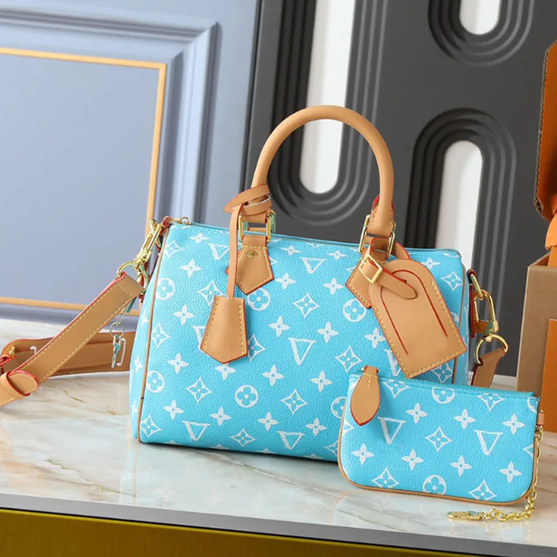 Luxury designer bag pochette crossbody shoulder bag high-quality monogram leather travel bag tote old flower classic women's large capacity handbag purse wallet - 2 of 6