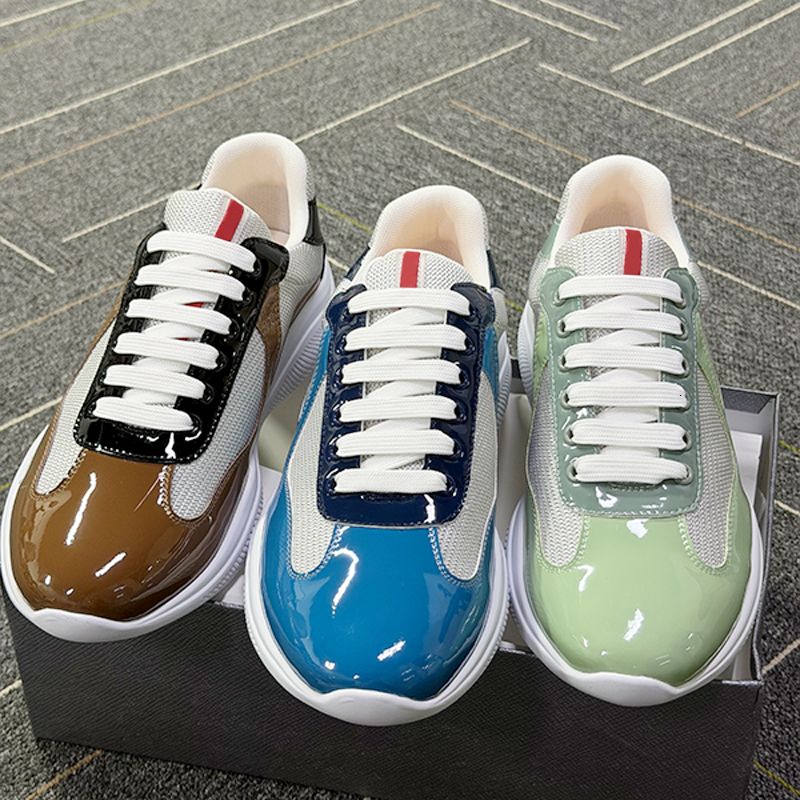 New Men Women Americas Cup Sneakers Designer Mesh Sport Shoe Retro Multicolor Lace-up Casual Shoes Outdoor Runner Trainers Daily Footwear 53 - 3 of 9
