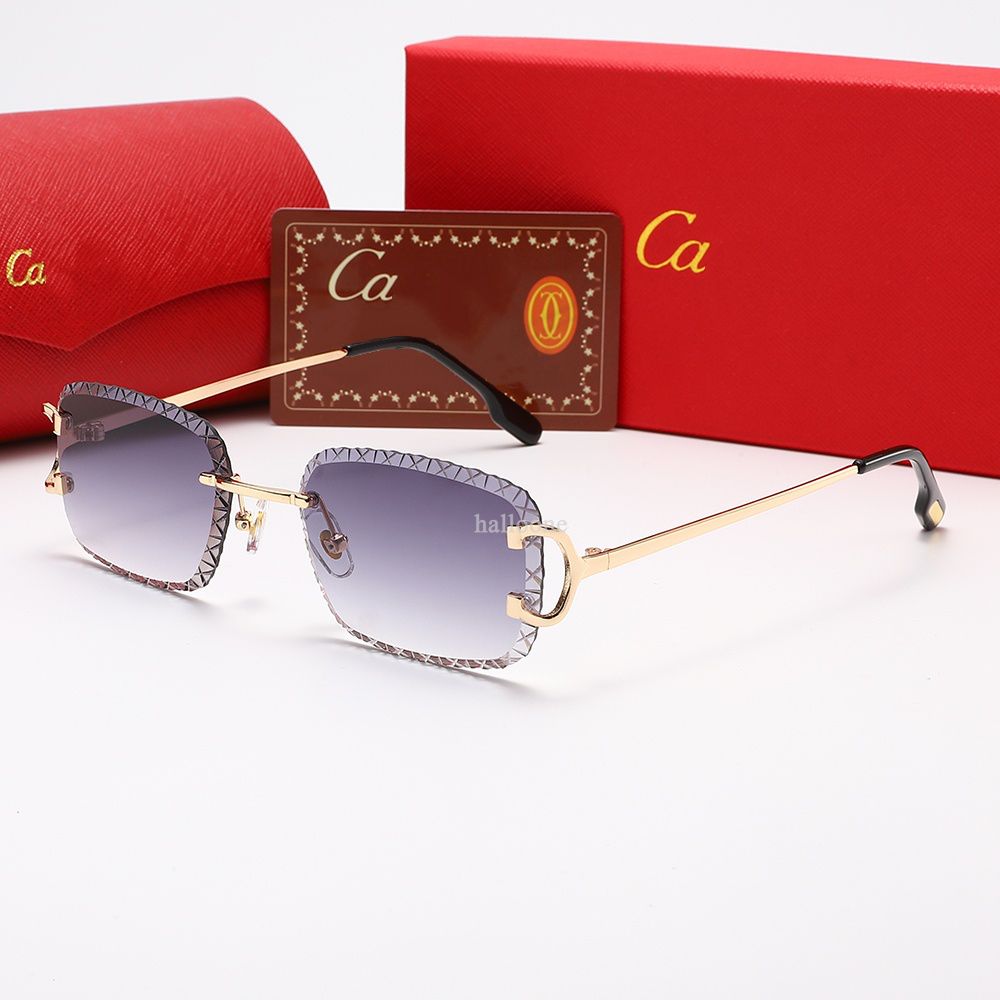 luxury Sunglasses Designer letter womens Mens Goggle senior Eyewear For Women Men eyeglasses frame Vintage Metal Sun Glasses With Box - 4 of 6