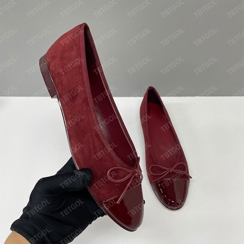 Top Quality Women Suede Ballet Flats Designer Velvet Loafers Bow Mesh Sandals Dinner Dress Shoes Girls Slip-On Wedding Party Boat Shoes 891 - 4 of 8