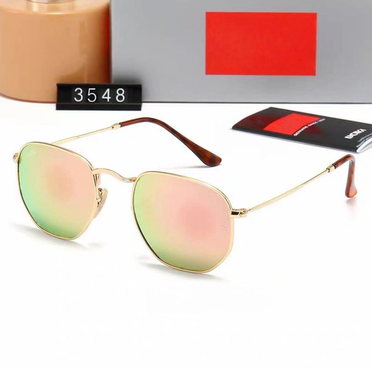 RB sunglasses Designer Sunglass for Women Luxury Metals Sunglasses Mens Casual Fashion Eyeglasses Street Style Sunglass Outdoor Beach Sun Glasses - 9 of 9