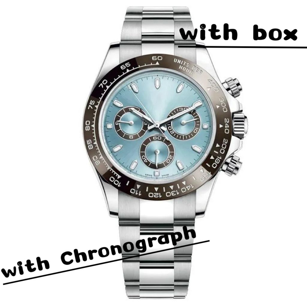 Luxury Men Watch 2813 Automatic/quartz Movement Watches Full Stainless Steel Sports Chronograph Mens Watches luminous montre de luxe Wristwatches gifts - 2 of 9