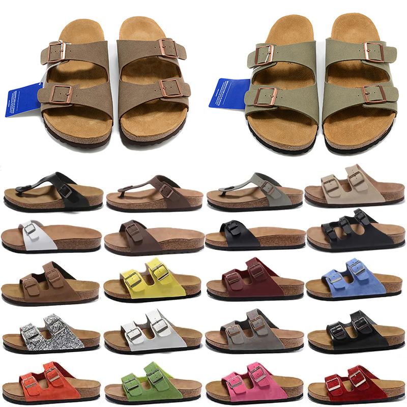 Clog Slippers Designer Clogs Sandals Summer Womens Mens Cork Slides Suede Leather Pantoufle Flip Flops Casual Scuffs Beach Shoes Size 35-46 - 2 of 9