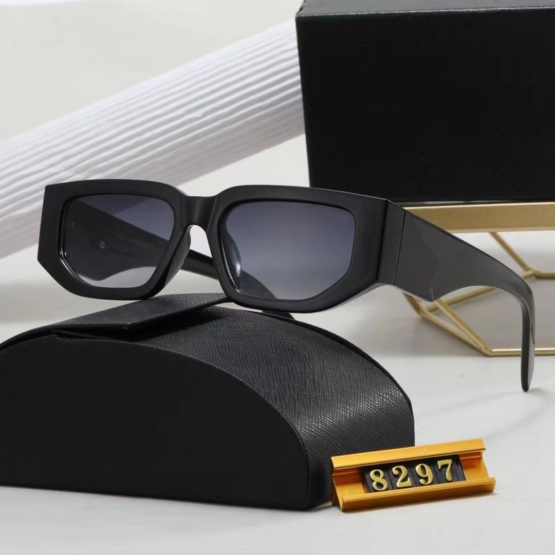 8297 XY Top luxury Sunglasses Polarizing lens designer womens Mens Goggle senior Eyewear For Women eyeglasses frame Vintage Metal Sun Glasses With Box leopard - 6 of 7