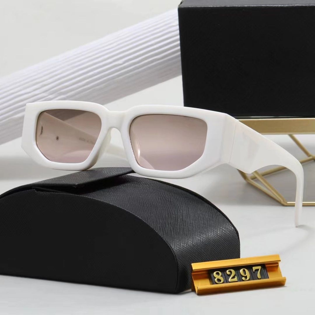 8297 XY Top luxury Sunglasses Polarizing lens designer womens Mens Goggle senior Eyewear For Women eyeglasses frame Vintage Metal Sun Glasses With Box leopard - 5 of 7