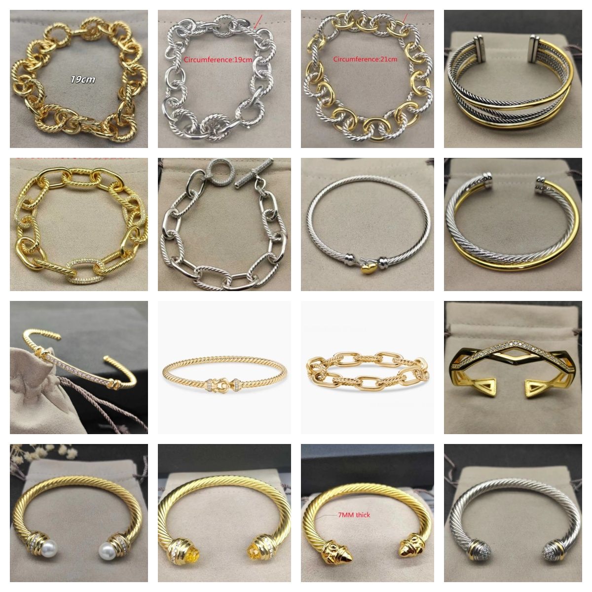 Fashion Unisex Bracelets for New Fashion Clothing Women Bangles Designer bracelet Cuff bangle Fashion Bracelets with box Cool Guy Jewelry Wedding Jewelries - 5 of 6