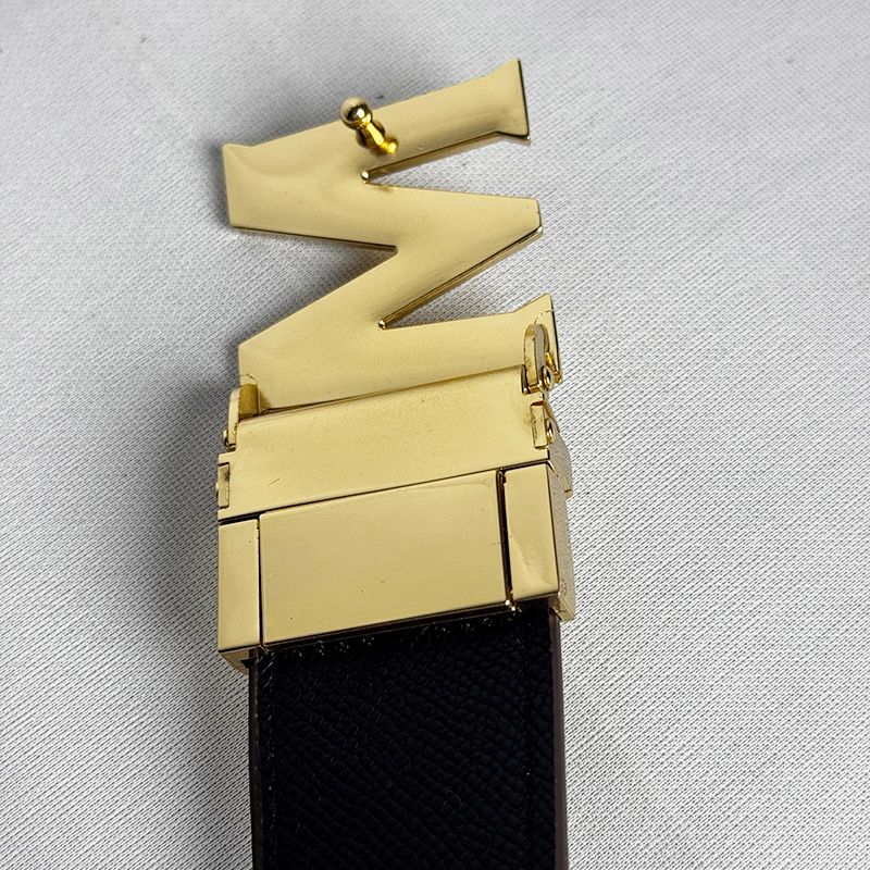 Belt Designer belts for men and womens belts Genuine Leather Belt Width 3.8cm luxury Belt cowhide Cintura Ceintures Belt for Women Gurtel Big Buckle Waistband with box - 4 of 8