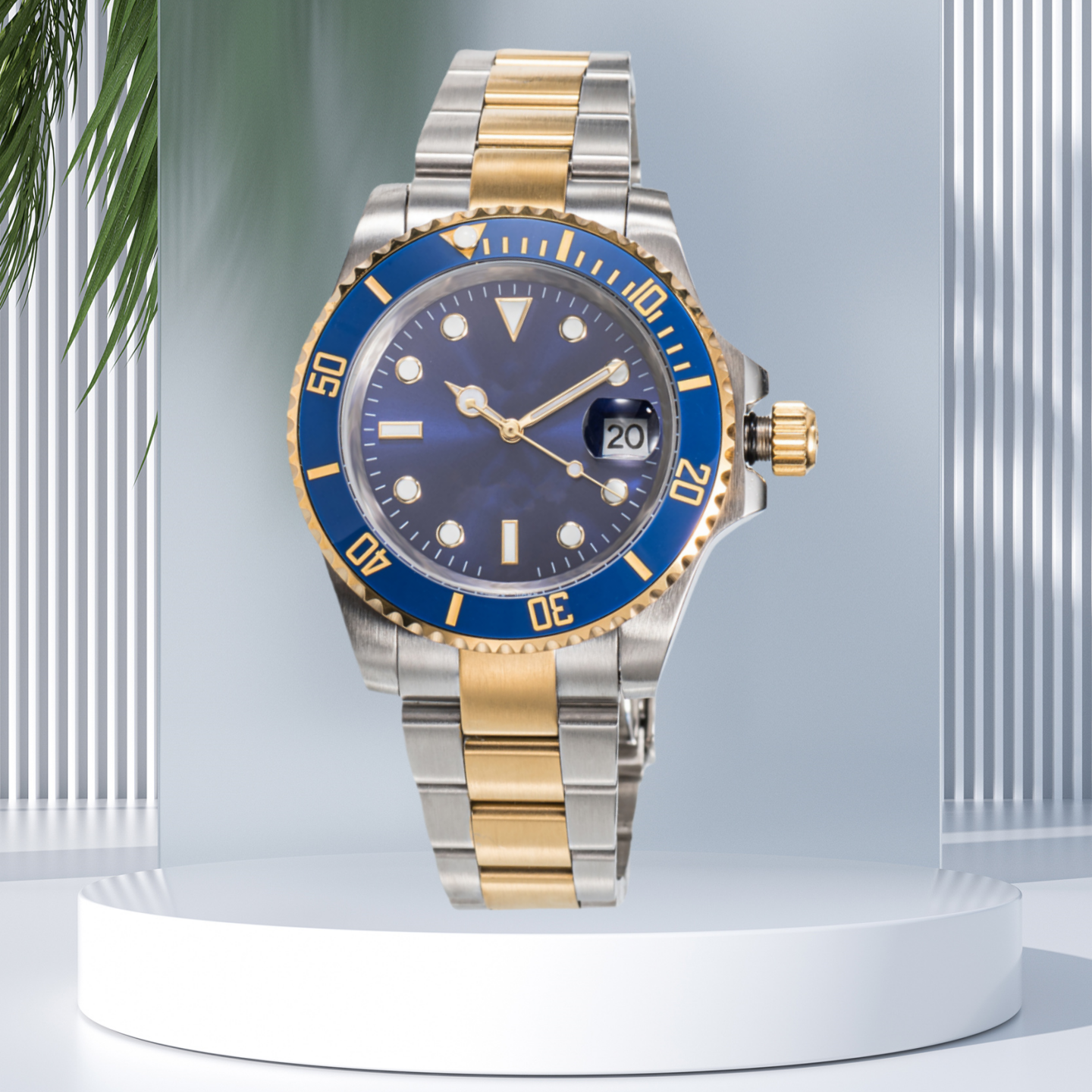 Sliding lock luxury ceramic bezel sapphire glass men's watch 2813 automatic mechanical watch 41mm fashion watches men's 904L stainless watch with box - 6 of 9