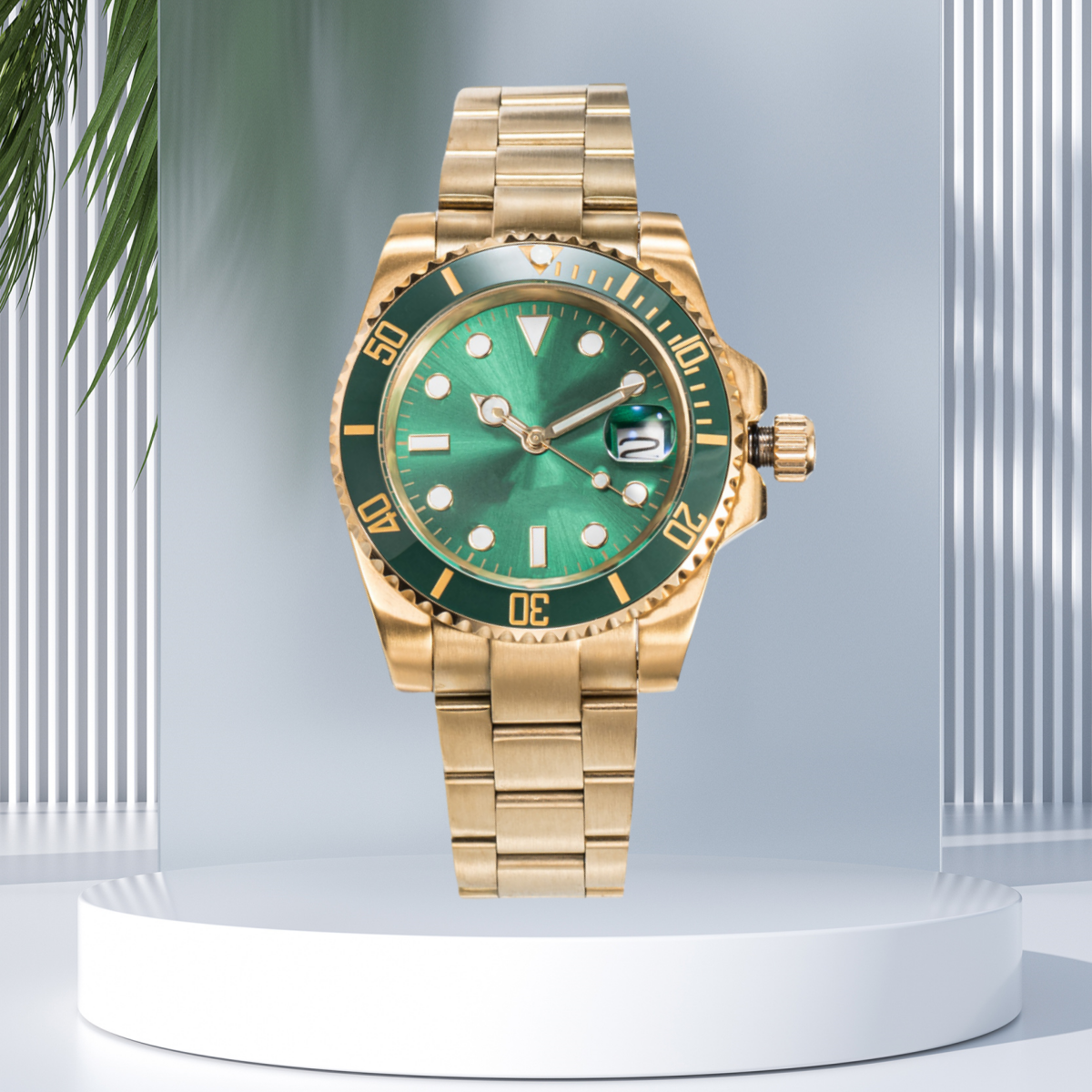 Sliding lock luxury ceramic bezel sapphire glass men's watch 2813 automatic mechanical watch 41mm fashion watches men's 904L stainless watch with box - 9 of 9