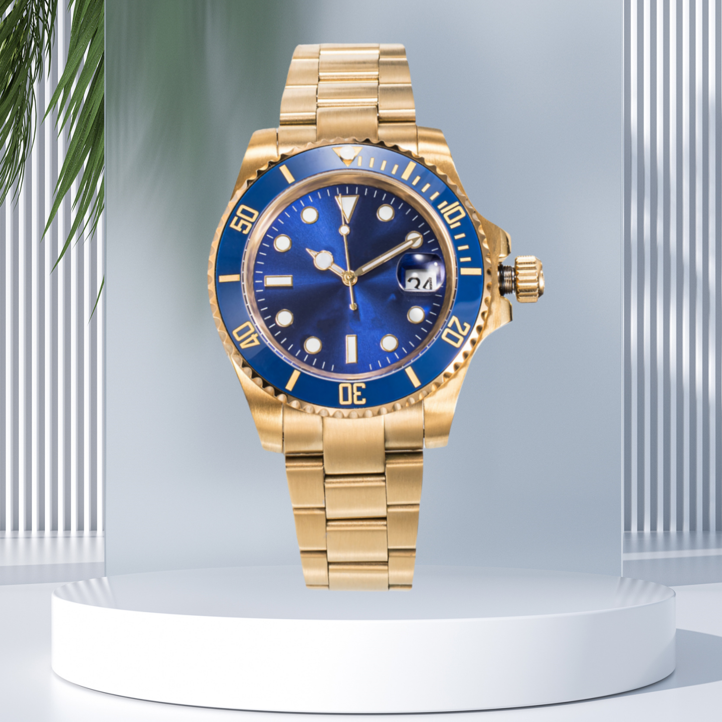 Sliding lock luxury ceramic bezel sapphire glass men's watch 2813 automatic mechanical watch 41mm fashion watches men's 904L stainless watch with box - 8 of 9