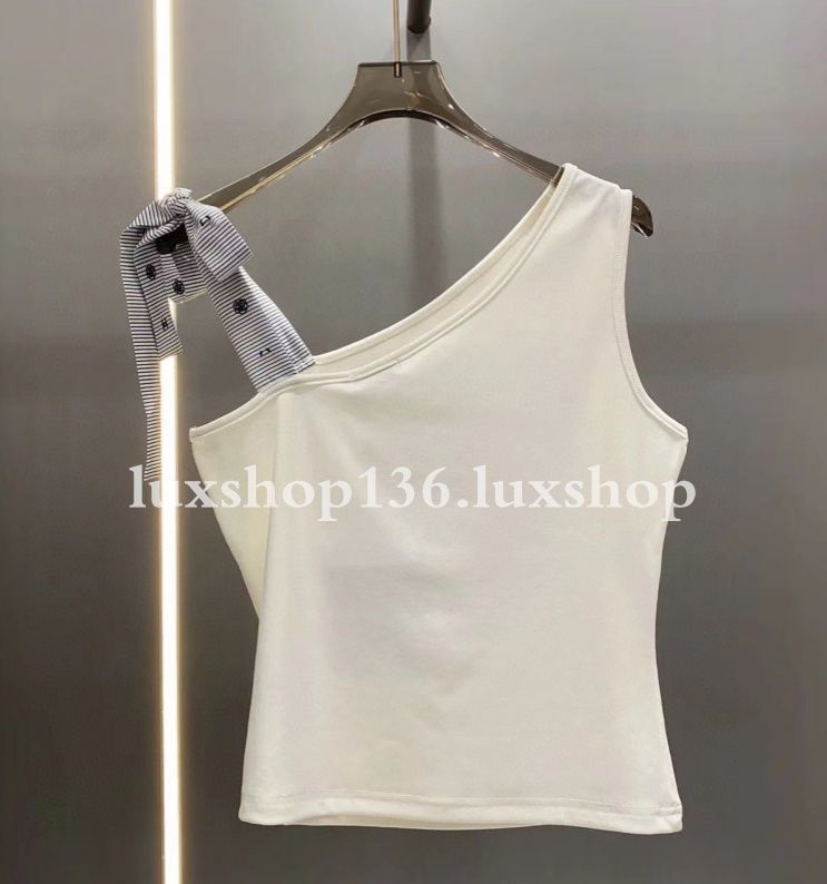 New Fashion Clothing Cotton Tank Top Fashion designer Knitted Vest for Women - 7 of 8