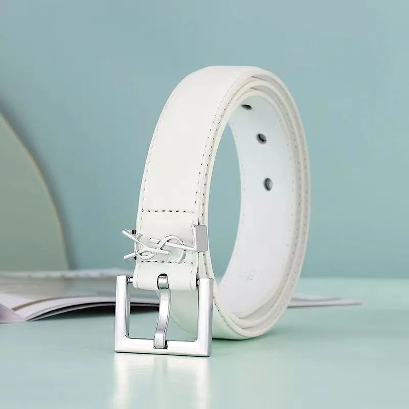 Desinger Belt Belts Women's Belt Gold/Silver Buckle Belt Black leather belt Fashion Dress Pants Jeans belts for women mens 3.0cm width - 1 of 8