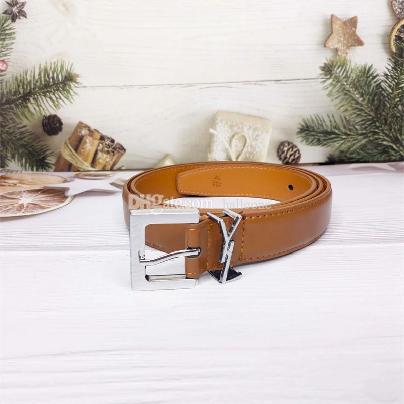 Desinger Belt Belts Women's Belt Gold/Silver Buckle Belt Black leather belt Fashion Dress Pants Jeans belts for women mens 3.0cm width - 5 of 8