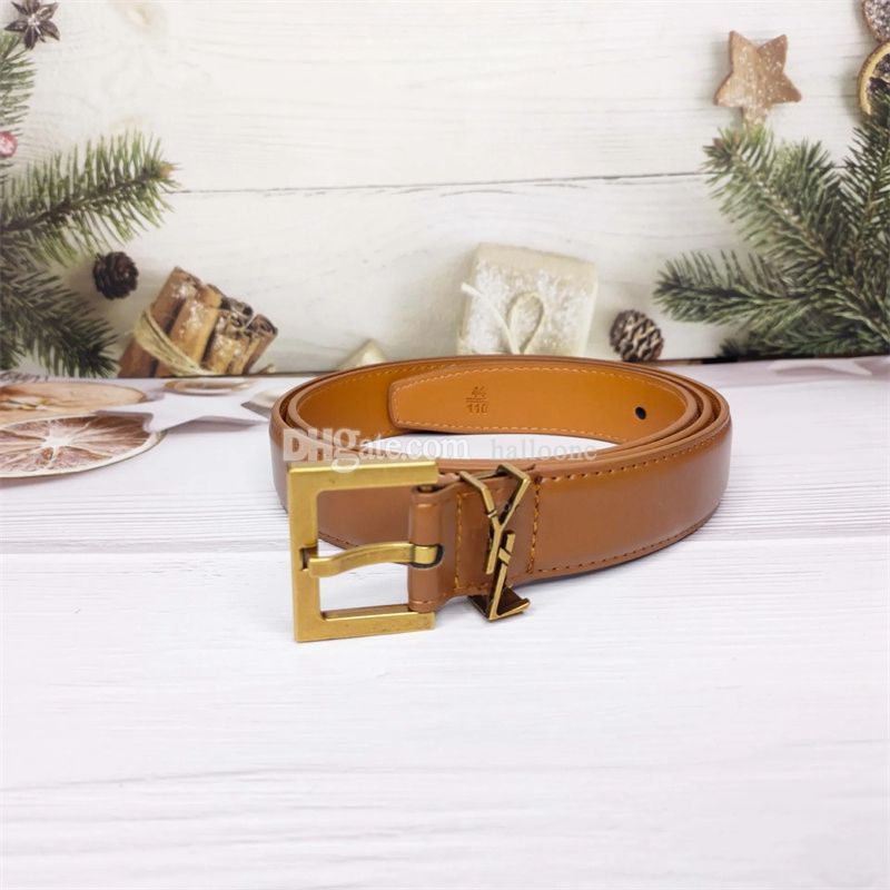 Desinger Belt Belts Women's Belt Gold/Silver Buckle Belt Black leather belt Fashion Dress Pants Jeans belts for women mens 3.0cm width - 6 of 8