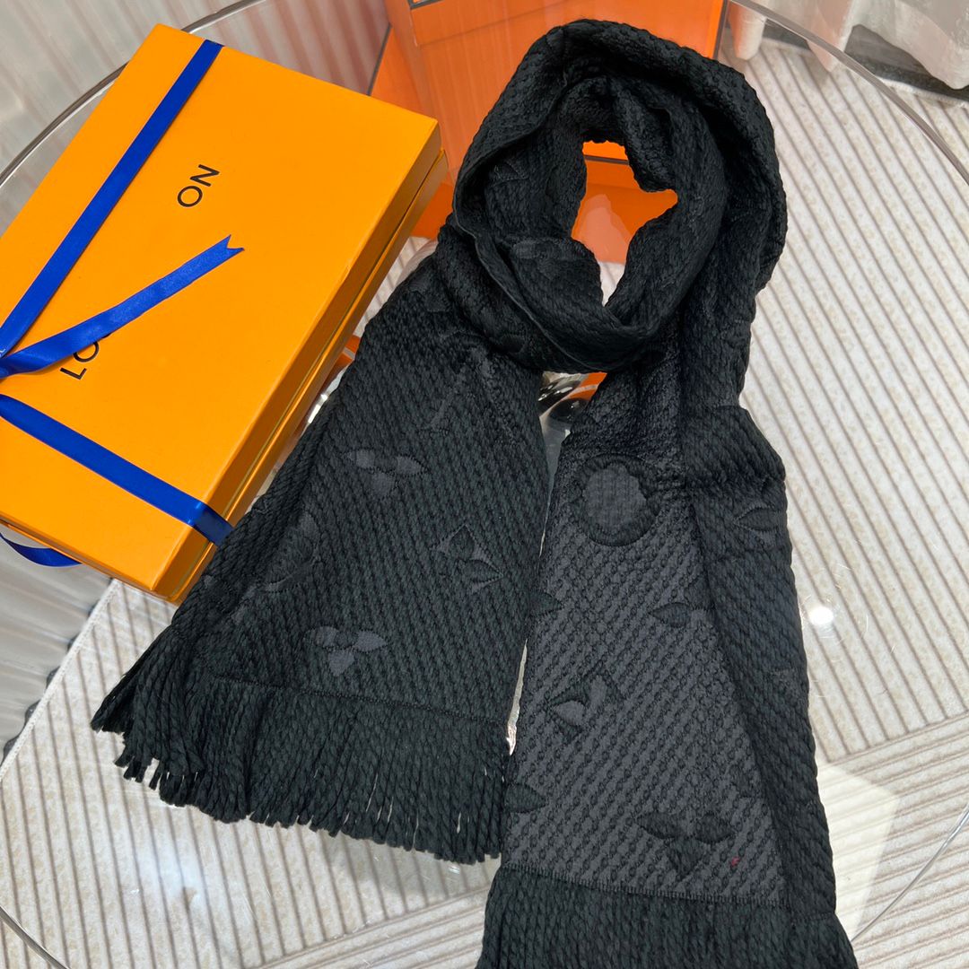 designer scarf letter embroidery scarfs cashmere autumn and winter women warm men comfortable touch senior fashion process versatile size 35x180cm 02 - 1 of 3