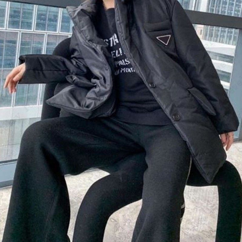 Designer Women Jacket Parkas Down Coat Fashion Short Jacket Overcoat Slim Corset Thick Outfit Windbreaker Pocket Outsize Lady Warm Coats S-L - 3 of 5