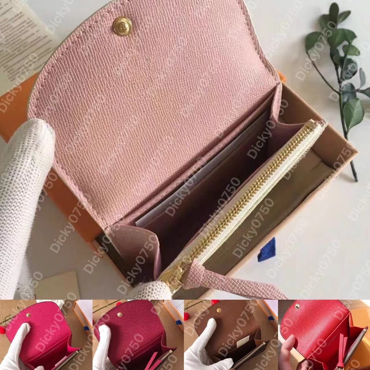 Designer wallet card holder coin purse women classic vintage mini wallet pouch luxury short wallets Pocket clutch handbags woc PRPU long wallets fashion - 4 of 7