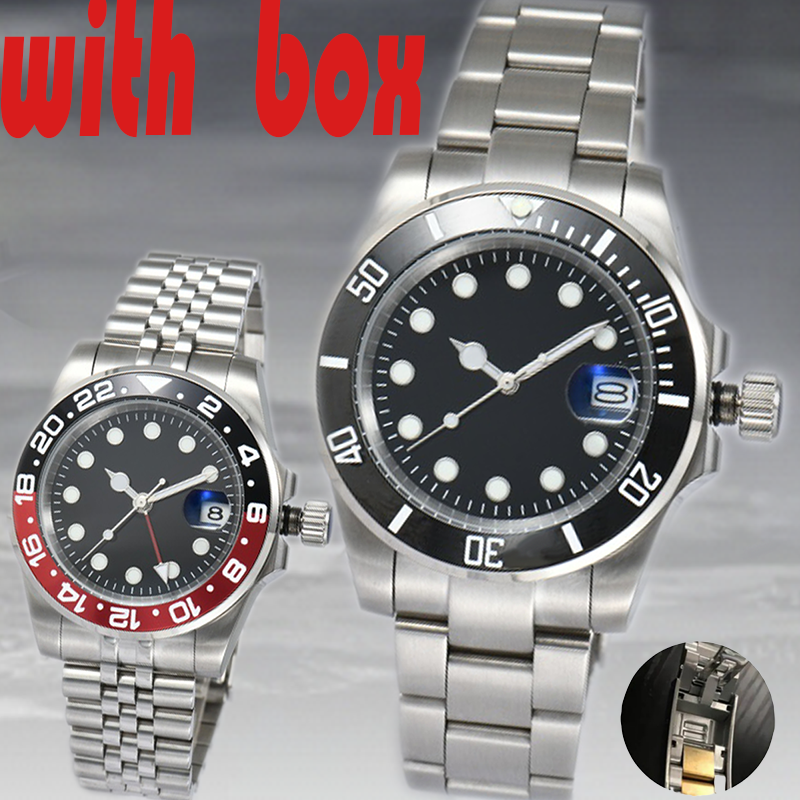 41mm watch ceramic bezel all stainless steel automatic mechanical movement sapphire men's watch orologio di lusso - 5 of 9