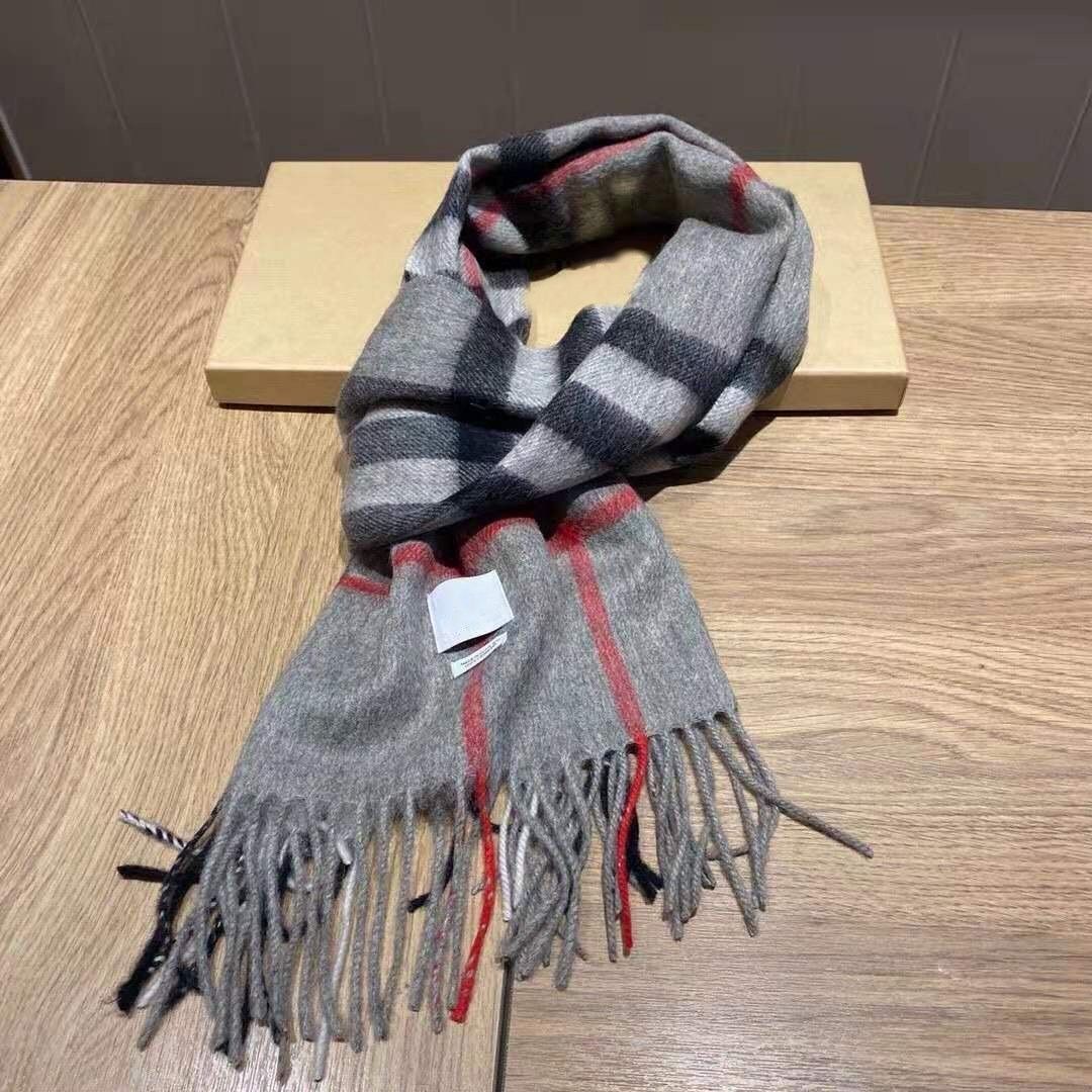 2026 Classic Plaid Women Man Designer Scarf 100% Cashmere Scarves For Winter Warm Womens and mens Long Wraps Size 180x30cm - 6 of 7