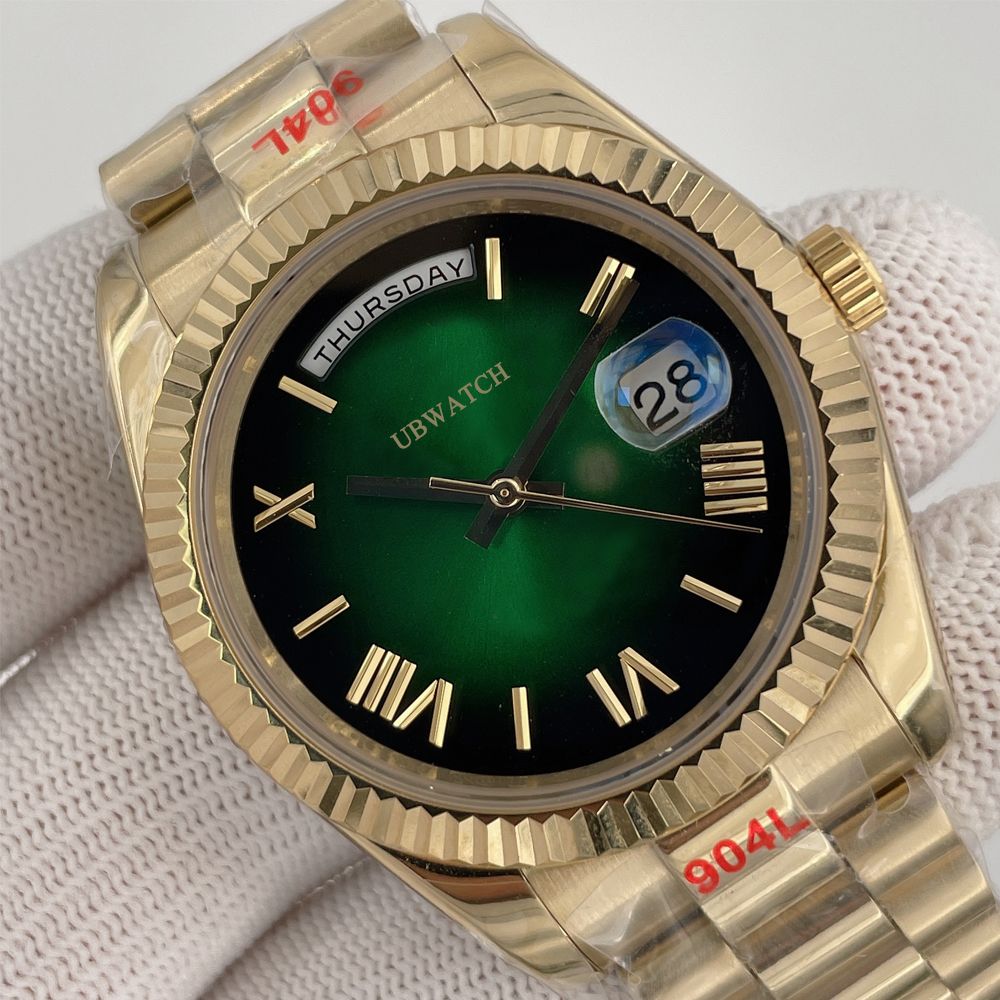 Jason Store U1 Rolesor Factory ST9 Watch Bark Finish President Automatic Movement 40MM Men Watch Watches 904L Stainless Steel Bracelet Mens Wristwatches - 4 of 8