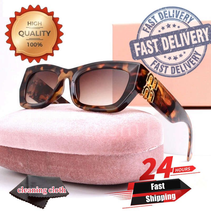 luxury designer sunglasses cat eye oval mirror rimless optical glasses uv400 protection anti glare acetate metal frame vintage sun glasses with box - 9 of 9
