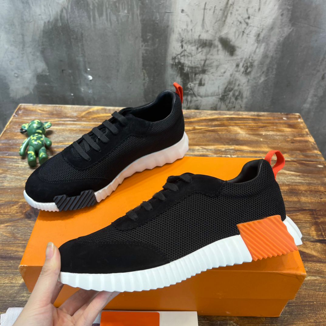 Designer Bouncing Series Sneakers Suede Leather Casual Men Women Trainers Patchwork Mesh Running Shoes Goatskin Breathable Outdoor Sneakers1 - 7 of 8