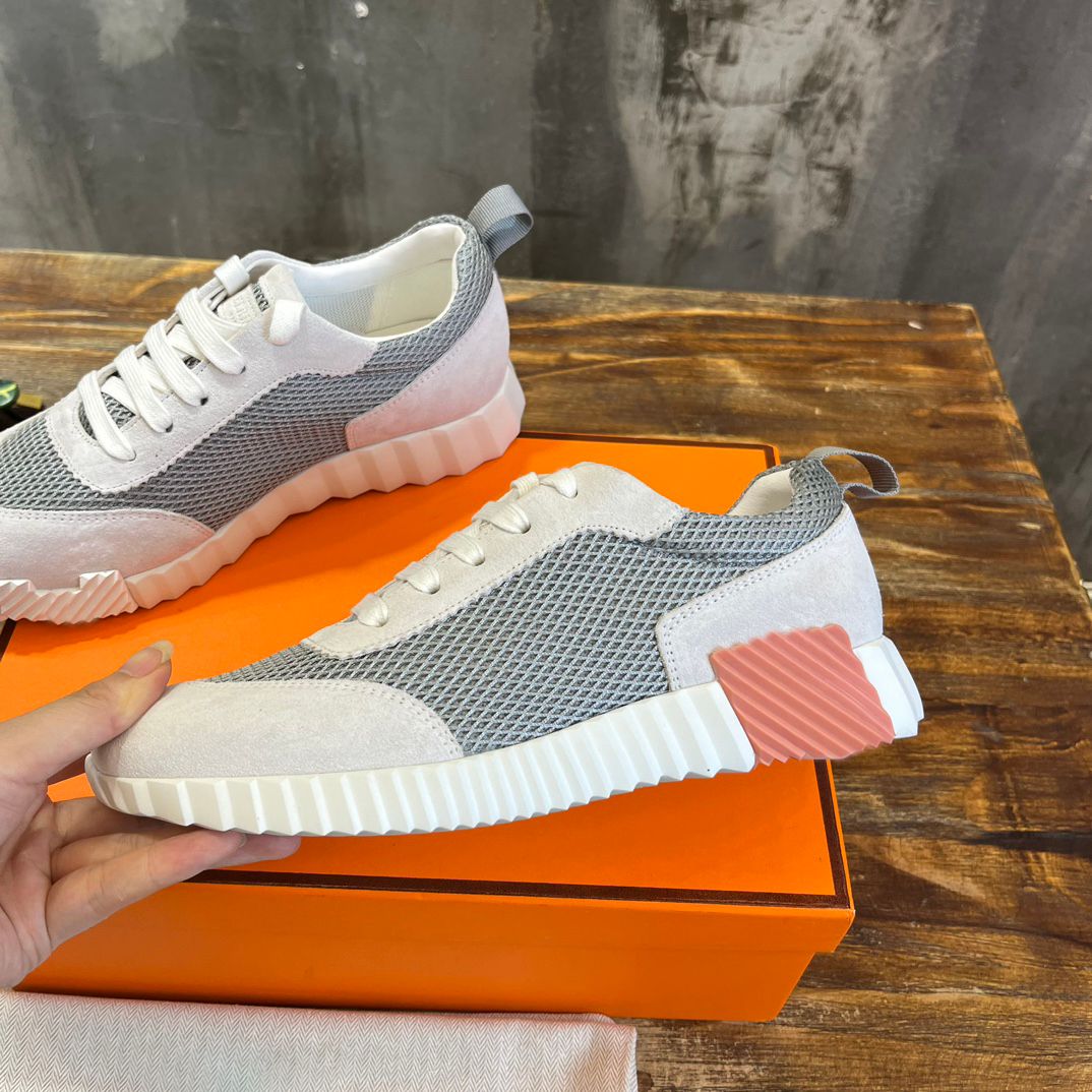 Designer Bouncing Series Sneakers Suede Leather Casual Men Women Trainers Patchwork Mesh Running Shoes Goatskin Breathable Outdoor Sneakers1 - 8 of 8