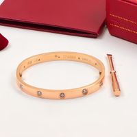 wide rose gold all white diamond