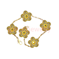 Gold diamond bracelet