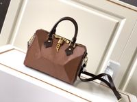 Brown checked 25cm detachable strap