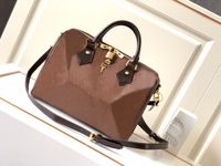 Brown checked 30cm detachable strap